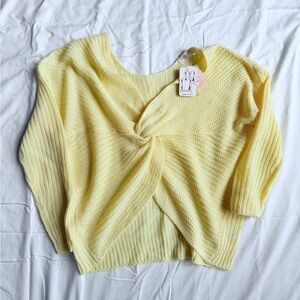 Yellow Knitted Sweater